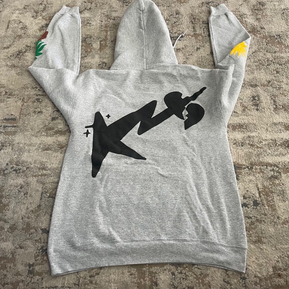 The Kid Laroi Hoodie — Gray Puff Print (Size Small) - Picture 6 of 7